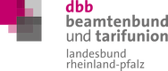 Logo dbb beamtenbund und tarifunion - landesbund rheinland-pfalz